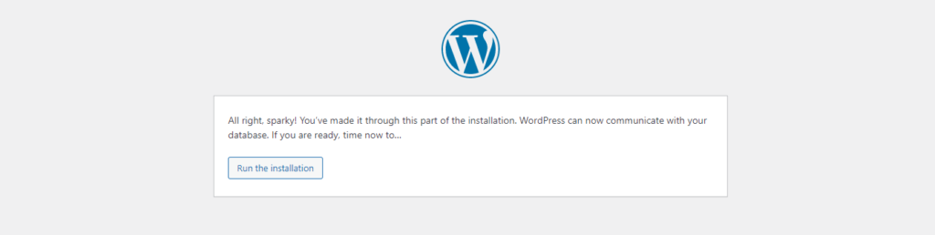 Install WordPress 4