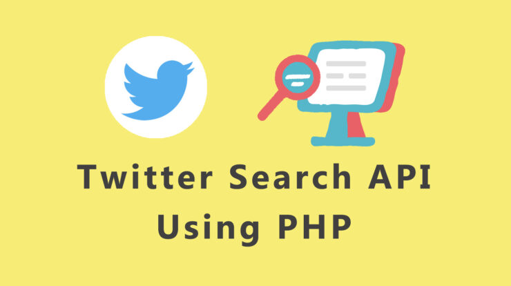 twitter search api example PHP