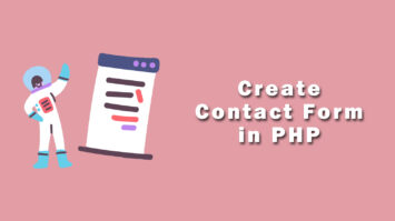 How to Create PHP Contact form with MySql and Send Email?