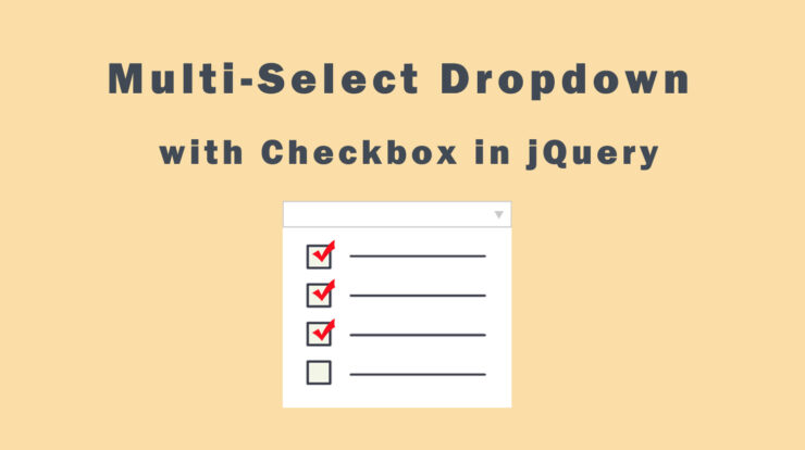 Multi-select Dropdown with Checkbox in jQuery