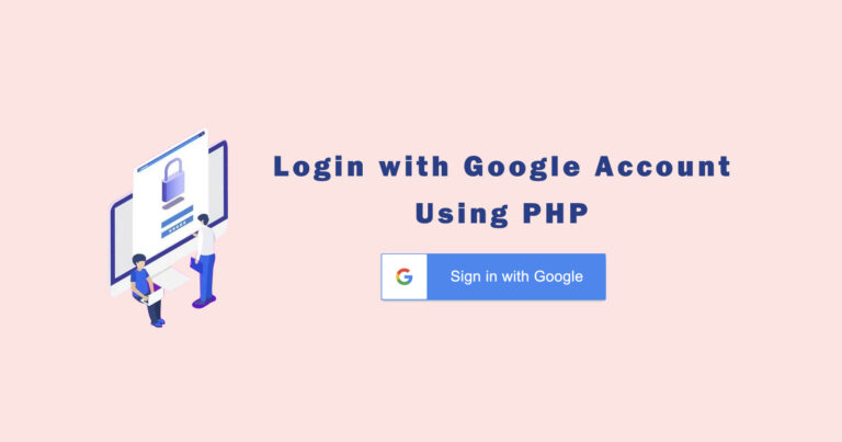 Login with Google Account Using PHP