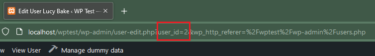 Method 1 - WP User ID